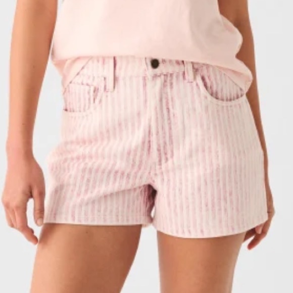 Faherty Topsail Shorts Pink Railroad Stripe - Picture 1 of 15